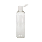 6 Frasco Pet 100 Ml Cilíndrico Tampa Flip Top Álcool Gel