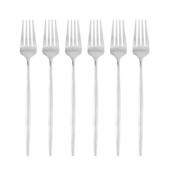 6 Garfos Para Mesa Lyor Ópera De Aço Inox