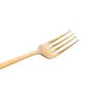 6 Garfos Para Mesa Wolff Berna Dourado De Aço Inox