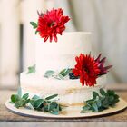 6 Gerberas Laranja Artificiais Com Haste Flexível E Toque Rea