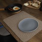 6 Jogo Americano Areia Impermeável 29 X 44cm - Id Decor