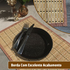 6 Jogo Americano Bambu Premium Acabamento Na Borda Bg 30x45