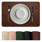 6 Jogo Americano Botte Alto Padrão Impermeável Pvc Vr - Marro