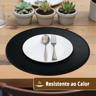 6 Jogo Americano Dupla Face Sousplat Lux Couro Pvc Lagoa Pt