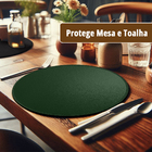 6 Jogo Americano Dupla Face Sousplat Lux Couro Pvc Lagoa Vd