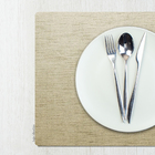 6 Jogo Americano Juta Areia - Impermeável Limpa Facil Pvc