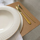 6 Jogo Americano Mesa Posta Luxo Impermeável Pvc Plh Ljc