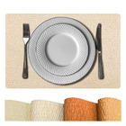 6 Jogo Americano Mesa Posta Luxo Impermeável Pvc Plh Nud