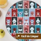 6 Jogo Americano Redondo Infantil Pets Impermeável Pvc