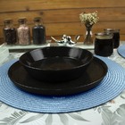 6 Jogo Americano Redondo Mesa Posta Sousplat Luxo Pvc Maz1