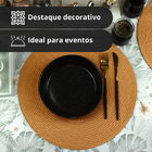 6 Jogo Americano Redondo Mesa Posta Sousplat Luxo Pvc Mlj2