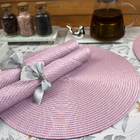 6 Jogo Americano Redondo Mesa Posta Sousplat Luxo Pvc Mro2