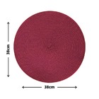 6 Jogo Americano Redondo Mesa Posta Sousplat Luxo Pvc Mvm