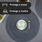 6 Jogo Americano Redondo Mesa Posta Sousplat Luxo Pvc Pmaz