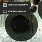 6 Jogo Americano Redondo Mesa Posta Sousplat Pvc Ma Oliva