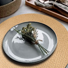 6 Jogo Americano Redondo Sousplat Mesa Posta Luxo Plh Ljc