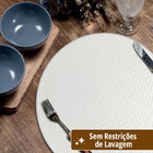 6 Jogo Americano Redondo Sousplat Mesa Posta Luxo Trm Br