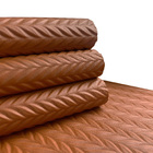 6 Jogo Americano Roma Alto Padrão Impermeável Pvc Ca - Carame