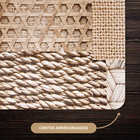 6 Jogo Americano Sisal Impermeável Pvc 6 Lugares