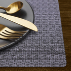 6 Jogo Americano Tela Trançado Trama Rústico Resistente Cz