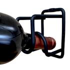 6 Mini Adega De Parede De Vinho Preta Para 1 Garrafa De Vidro