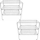 6 Organizadores Armário Prateleira Aramado Componível Grande