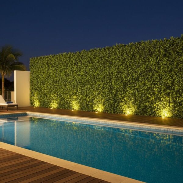 6 Painéis Plantas Artificiais De Qualidade Eucalipto Verde Vi