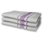 6 Panos De Prato Atoalhado Felpudo 370g/m² Premium Roxo