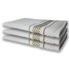 6 Panos De Prato Atoalhado Felpudo Premium Preto+marrom