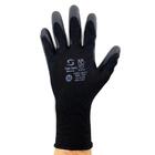 6 Pares Luva De Segurança Ss 1003 Tricotada Acabamento Em Pu