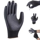 6 Pares Luva De Segurança Ss 1003 Tricotada Acabamento Em Pu