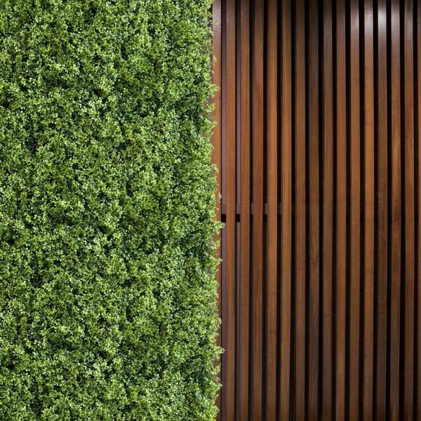 6 Placas Com Plantas Artificiais Decoração Exclusiva Folhagen