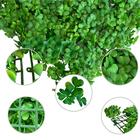 6 Placas De Folhagens Trevo Artificiais Para Decoração De Jar