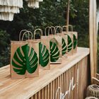 6 Plantas De Haste De Costela De Adão Artificial Verde Para J