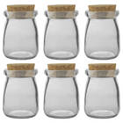 6 Porta Condimentos De Vidro Com Rolha 100ml 1989 Lyor