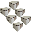 6 Porta Tudo Grande Guarda Roupa Edredom Toalha Cobertor