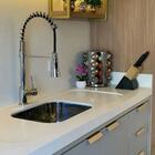 6 Puxadores Alça De Sobrepor Dourado Para Móvel Pv22 80 Armár