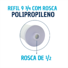 6 Refil Rosca P/ Filtro Branco Acqualimp Fpe-02r Caixa Dágua