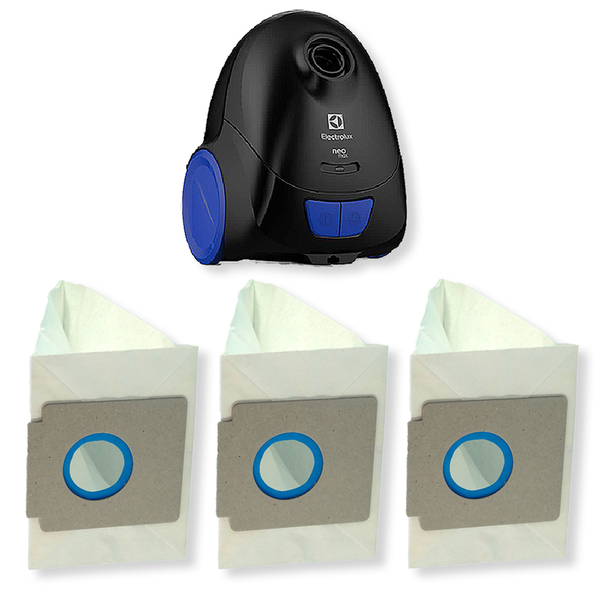 6 Saco Descartável Par Aspirador De Pó Electrolux Neo Max