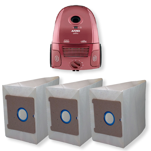 6 Saco Descartável Para Aspirador De Pó Arno Zelio