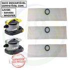 6 Saco Descartável Para Aspirador De Pó Lavor Sahara / Whisper