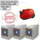 6 Saco Descartável Para Aspirador De Pó Mallory Golf