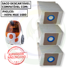 6 Saco Descartável Para Aspirador De Pó Philco Hepa Max 1680