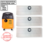 6 Sacos Refil Coletor Bag Cartucho Descartável para Aspirador