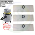 6 Sacos Refil Coletor Bag Cartucho Descartável para Aspirador