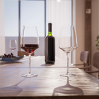 6 Taça De Cristal Para Vinho Tinto Eleganza Fracalanza 440ml