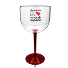 6 Taças Gin Com Base Vermelha Acrílico Personalizadas Enferma