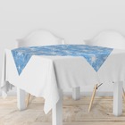 6 Toalha Mesa Festa Tnt Estampado Floco Neve Frosen 70x70