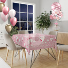 6 Toalha Mesa Festa Tnt Nuvem Céu Ro Chuva Coração 70x70