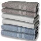 6 Toalhas Grande Super Felpudas E Grossa 80x150 Az+br+cz